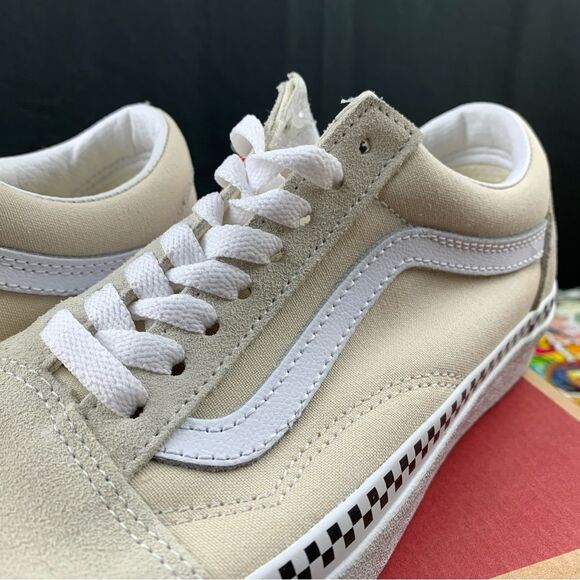 Vans Old Skool Tan Checkered Womens Various Sizes - Picture 7 of 13